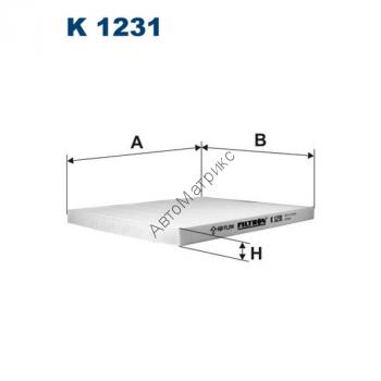 Фильтр салонный Filtron K1231 (LA298) Kia Carnival III/Sedona III, Cerato, Sorento II