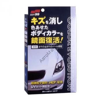 Soft99 00501 Color Evolution, Цветовосстанавливающий полироль, Для белых и перламутровых цветов Цветной пигмент усиливает цвет кузова и маскирует мелкие царапины.