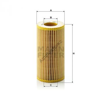 Фильтр масляный MANN HU719/8X (OX370D) FORD MONDEO IV 2.5L/VOLVO XC90,XC70,S40,S80 2.4D 2001=>