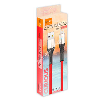 Кабель USB - 8 pin FaisON FS-K-1027 CURIOUS, 1.0м, 2.0A, цвет: красный Кабель USB - 8 pin FaisON FS-K-1027 CURIOUS, 1.0м, 2.0A, цвет: красный