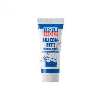 Liqui Moly Silicon-Fett 7655 Силиконовая смазка, густая 50 гр. Устраняет скрипы контактирующих пластиков. Защищает резиновые и пластиковые детали от высыхания и воздействия ультрафиолета.