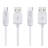 Кабель USB - микро USB FaisON HX1 Rapid, 1.0м, 2.1A, цвет: белый, (2шт.)