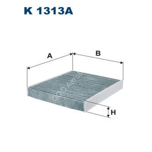 Фильтр салонный Filtron K1313A (LA809) угольный Audi A1; Seat Ibiza V, Toledo IV; Skoda Fabia II; Rapid, Roomster; VW Polo V