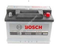 Аккумулятор автомобильный BOSCH S3008, 12V 70Ah 640A, обратной полярности, 278x175x190 Аккумулятор автомобильный BOSCH S3 008, 12V 70Ah 640A, обратной полярности, 278x175x190