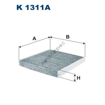 Фильтр салонный Filtron K1311A (LAK888) угольный Салонный угольный фильтр для Audi A3 III, TT III; Seat Leon III; Skoda Octavia III; Volkswagen Golf VII, Golf Sportsvan, Passat (3G2/3G5)