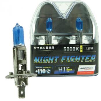 Avantech Night Fighter AB5001 Лампы высокотемпературные H1 12V 55W (120W) 5000K 2 шт. Цоколь: H1
Напряжение: 12V
Мощность: 55W, светит: 120W
Цветовая температура: 5000K
Сделано в Корее