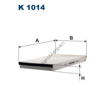 Фильтр салонный Filtron K1014 (LA75) Lada (BA3) Chevrolet Niva (2123); Opel Astra Classic II, Astra G/Cabrio/Coupe (Astra II), Astra H (Astra III), Zafira I; Vauxhall Astra-G, Astra-H, Astramax/Astra Van, Zafira I