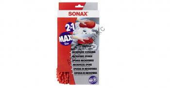 SONAX 428100 Губка для мойки автомобиля из микрофибры. SONAX 428100 Губка для мойки автомобиля из микрофибры.
Супер большая двухсторонняя губка для тщательной мойки автомобиля. Имеет разные по структуре стороны: первая - ворсовая сторона активно впитывает влагу и образует хорошую пену при мойке автошампунем; вторая - гладкая сторона удаляет въевшиеся загрязнения, например, следы насекомых.