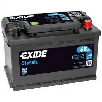Аккумулятор автомобильный Exide EC652 12V 65Ah 540A, обратной полярности, 278x175x175 Аккумулятор автомобильный Exide EC652 12V 65Ah 540A, обратной полярности, 278x175x175