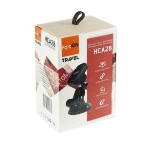 Держатель автомобильный FaisON, HCA28, Travel, магнитный, торпедо, лобовое стекло, для смартфона, цвет: чёрный, с красной вставкой Держатель автомобильный FaisON, HCA28, Travel, магнитный, торпедо, лобовое стекло, для смартфона, цвет: чёрный, с красной вставкой