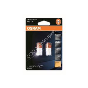 OSRAM 2855YE-02B Лампа светодиодная повторителя поворотника безцокольная оранжевая WY5W Osram LEDriving Amber WY5W 2000K Лампа светодиодная повторителя поворотника безцокольная оранжевая WY5W