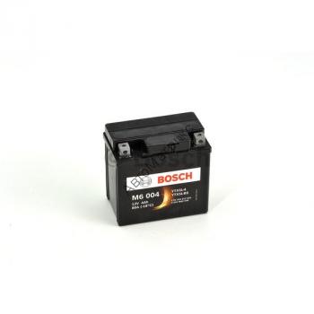 Мото аккумулятор BOSCH AGM M6004 12V 4AH 30A обр.пол. Y5 (YTX5L-4, YTX5L-BS), 114x71x106 Аккумулятор для мотоциклов BOSCH