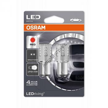 OSRAM 1457R-02B Лампы светодиодные P21/5W 12V (BAY15d) RED 2 шт. OSRAN LEDriving - Standard Лампа светодиодная для стоп сигнала и габарита.
