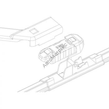 Osawa KM-4 (Push Button) Адаптер для стеклоочистителей FW, 2 шт. Адаптеры Osawa подходят только к бескаркасным и зимним щеткам стеклоочистителей Osawa.