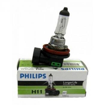 PHILIPS 12362LLECOC1 LongLife EcoVision H11 12V 55W (PGJ19-2) LongerLife: 3x life time Автомобильные лампы LongerLife служат в три раза дольше, чем их стандартные аналоги, и при этом обладают обычной светоотдачей!
