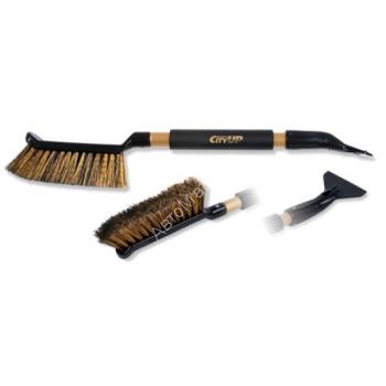CityUP CA-80 Snow brush &amp; ice scraper GOLDEN LINE Щетка для очистки снега со скребком и  полиуретановой ручкой. CityUP CA-80 Snow brush & ice scraper GOLDEN LINE Щетка для очистки снега со скребком и  полиуретановой ручкой.