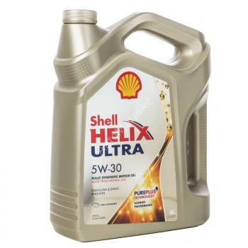 SHELL HELIX ULTRA 5W-30 Синтетическое моторное масло 4 л. Полностью синтетическое моторное масло — защита систем снижения токсичности выхлопа