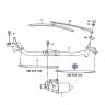 SKODA 5J0 955 325 Тяга трапеции стеклоочистителя передняя левая 1 шт.