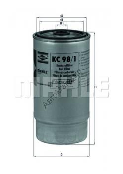 Фильтр топливный KNECHT (MAHLE) KC 98/1 Фильтр топливный KNECHT (MAHLE) KC 98/1 13 32 7 786 647 BMW 730d,740d E38  1999-2001