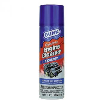Gunk FEB1 Foamy Engine Brite Пенный очиститель двигателя 510 г. Очиститель двигателя благодаря пенной форме долго остается на вертикальных поверхностях.
Обладает хорошей проникающей способностью, позволяющей удалять загрязнения из труднодоступных мест.