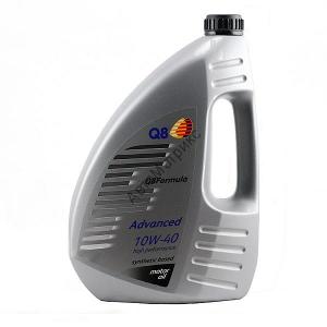 Полусинтетическое моторное масло Q8 Formula Advanced 10W-40 4 л. Подходит для атмосферных или турбированных дизельных двигателей, в т.ч. и с прямым впрыском.