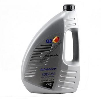 Полусинтетическое моторное масло Q8 Formula Advanced 10W-40 4 л. Подходит для атмосферных или турбированных дизельных двигателей, в т.ч. и с прямым впрыском.