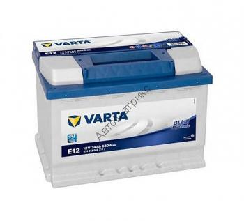 Аккумулятор автомобильный VARTA E12 Blue dynamic, 12V 74Ah 680A, прямой полярности, 278x175x190 Аккумулятор автомобильный VARTA E12 Blue dynamic, 12V 74Ah 680A, прямой полярности, 278x175x190