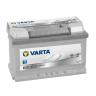 Аккумулятор автомобильный VARTA E38 Silver dynamic, 12V 74Ah 750A, обратной полярности, 278x175x175