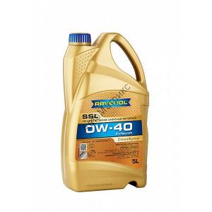 Синтетическое масло RAVENOL Super Synthenik Oel SSL SAE 0W-40 5 л.(1111108-005-01-998) 4014835718753 Полностью синтетическое легкотекучее моторное масло для легковых бензиновых и дизельных моторов. Удлиненные интервалы замены. 
