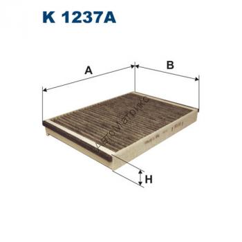 Фильтр салонный Filtron K1237A (LAK387) угольный Landrover Freelander II; Volvo S60 II/V60, S80 II, V70 II, XC60, XC70 II