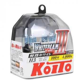 Koito P0752W Whitebeam ver.III (4000K) H3 12V 55W - 100W лампы галогенные 2 шт. Koito H3 Whitebeam ver.III (4000K) 12V 55W - 100W
Цоколь: H3
Напряжение: 12V
Мощность: 55W, светит: 100W
Цветовая температура: 4000K
Сделано в Япония