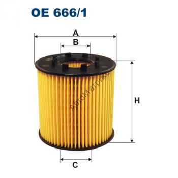Фильтр масляный FILTRON OE 666/1 (OX210D)  Nissan Interstar, Primastar; Opel Movano A, Vivaro; Renault Avantime, Espace III (96-02), Espace IV (02-), Laguna II, Master II/III, Trafic II, Vel Satis; Vauxhall Movano I/II