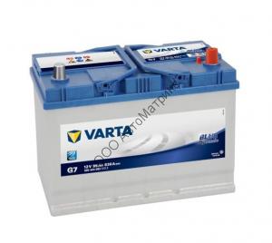 Аккумулятор автомобильный VARTA G7 Blue dynamic ASIA, 12V 95Ah 830A, обратной полярности, 306x173x22 Аккумулятор автомобильный VARTA G7 Blue dynamic ASIA, 12V 95Ah 830A, обратной полярности, 306x173x225