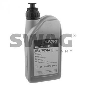 SWAG 10921829 Трансмиссионное масло SAE 75W FE GL-4 1 л. Трансмиссионное масло для коробки передач, 
VAG 5 - ступенчатая механическая,
VAG 6 - ступенчатая механическая,
VAG 7- ступенчатая DSG
MB 235.10
цвет: желтый