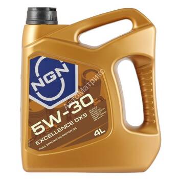 Синтетическое моторное масло NGN 5W-30 EXCELLENCE DXS SN/CF 4л. Синтетическое моторное масло NGN 5W-30 EXCELLENCE DXS SN/CF 4л.