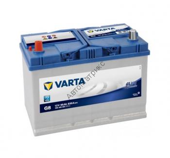 Аккумулятор автомобильный VARTA G8 Blue dynamic ASIA, 12V 95Ah 830A, прямой полярности, 306x173x225 Аккумулятор автомобильный VARTA G8 Blue dynamic ASIA, 12V 95Ah 830A, прямой полярности, 306x173x225