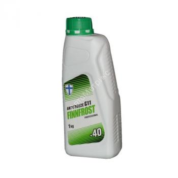 Антифриз зелёный FINNFROST - 40*С G11 1 л. Антифриз Nordix ОЖ-40 1л. зеленый