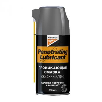 Kangaroo 355104 Penetrating Lubricant - проникающая смазка (жидкий ключ), 360 мл. Проникает сквозь ржавчину, помогает откручивать болты и открывать замки.