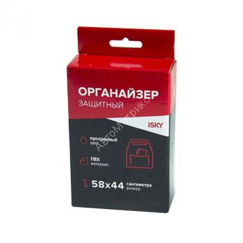 Органайзер на спинку переднего сиденья ISKY iOG-58T, ПВХ, 58x44 см, прозрачный  Органайзер на спинку переднего сиденья ISKY iOG-58T, ПВХ, 58x44 см, прозрачный 