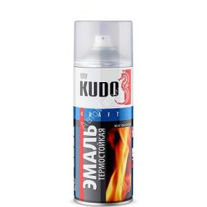 KUDO KU-5002 Термостойкая эмаль, цвет чёрный 520 мл. KUDO KU-5002 Термостойкая эмаль, цвет чёрный 520 мл.