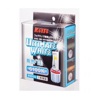 Koito P214KWT LED WhiteBeam Комплект светодиодных ламп головного света H4 12/24V (P43t), (6500K) Комплект светодиодных ламп KOITO в фары, ближний/дальний свет. (цвет: белый)
