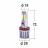 Koito P214KWT LED WhiteBeam Комплект светодиодных ламп головного света H4 12/24V (P43t), (6500K)
