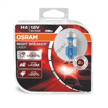 OSRAM 64193NBL-HCB Night Breaker Laser Комплект ламп H4 12V 60/55W (2 шт.) 