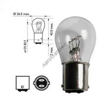 NARVA 17918 Лампочка двухконтактная P21/5W 12V-21/5W (BA15d) 
