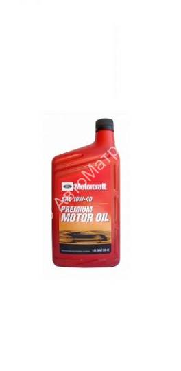 Ford Motorcraft SAE 10W-40 Premium Motor Oil 1Qt/946мл. Ford Motorcraft SAE 10W-40 Premium Motor Oil Полусинтетическое моторное масло премиум-качества для легкового автомобиля. Рекомендованное Ford Motor Company, соответствует  гарантийным требованиям. Спецификация для бензиновых двигателей API SN