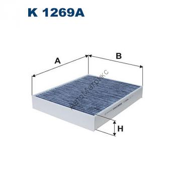 Фильтр салонный Filtron K1269A (LAK855) угольный Салонный угольный фильтр для автомобиля: Porsche Cayenne II/Cayenne S II; Volkswagen Touareg II