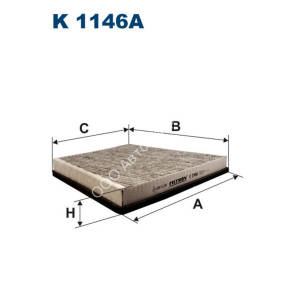 Фильтр салонный Filtron K1146A (LAK156) угольный Mercedes CLS (C219), E (W/S211)