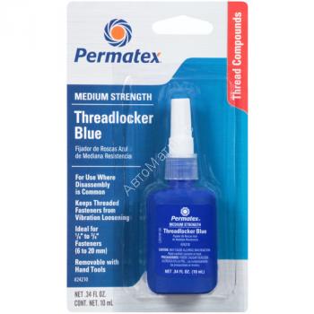 PERMATEX 24210  Фиксатор резьбы синий (средняя степень фиксации) 10 мл. PERMATEX 24210  Фиксатор резьбы синий (средняя степень фиксации) 10 мл.