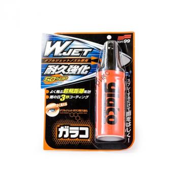 Soft99 04169 Glaco W-Jet Strong Водоотталкивающее покрытие для стекла 180 мл. Водоотталкивающее покрытие для стекла Glaco W-Jet. Данное средство можно безопасно наносить даже в сильный дождь. Возможна обработка стекол минивэнов и крупных автомобилей.