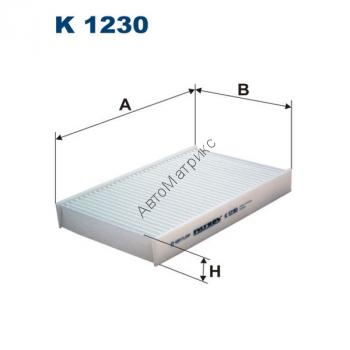 Фильтр салонный Filtron K1230 (LAK852) Nissan Juke, Pulsar; Renault Fluence